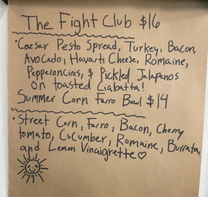 Be sure to check the butcher paper specials board to the left of the register before placing your order! Moto Deli & Bodega in Historic Fresno High